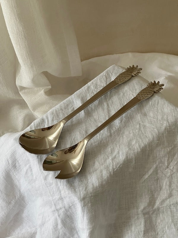 Fruitier Salad Serving Set – Nickel Plated