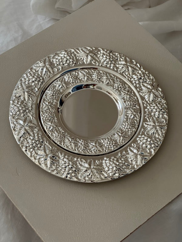Málaga Large Silver-Plated Meze Plate