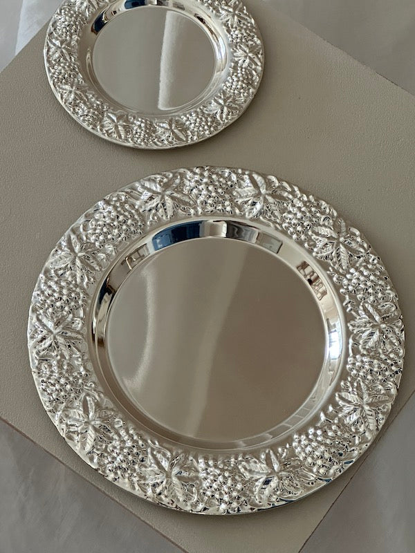 Málaga Large Silver-Plated Meze Plate