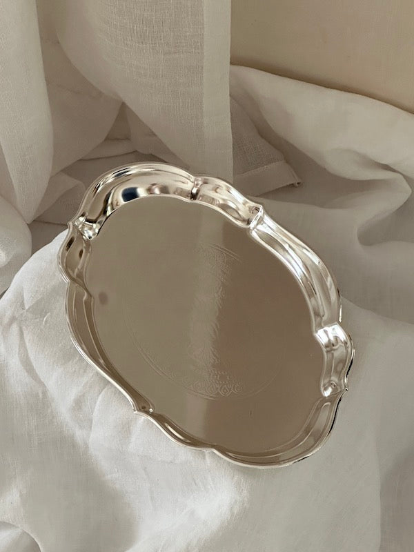Puglia Oval Silver-Plated Tray