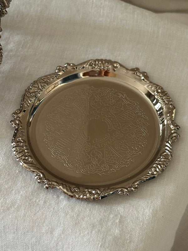 Bénouville Set of 6 Silver-Plated Coasters with Stand