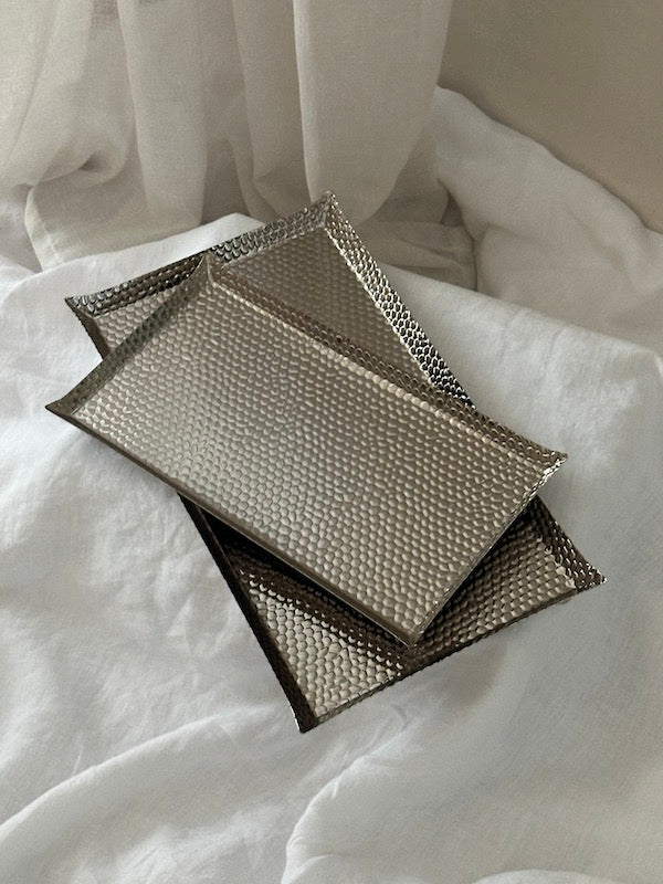 Large Rectangular Épernay Silver-Plated Tray