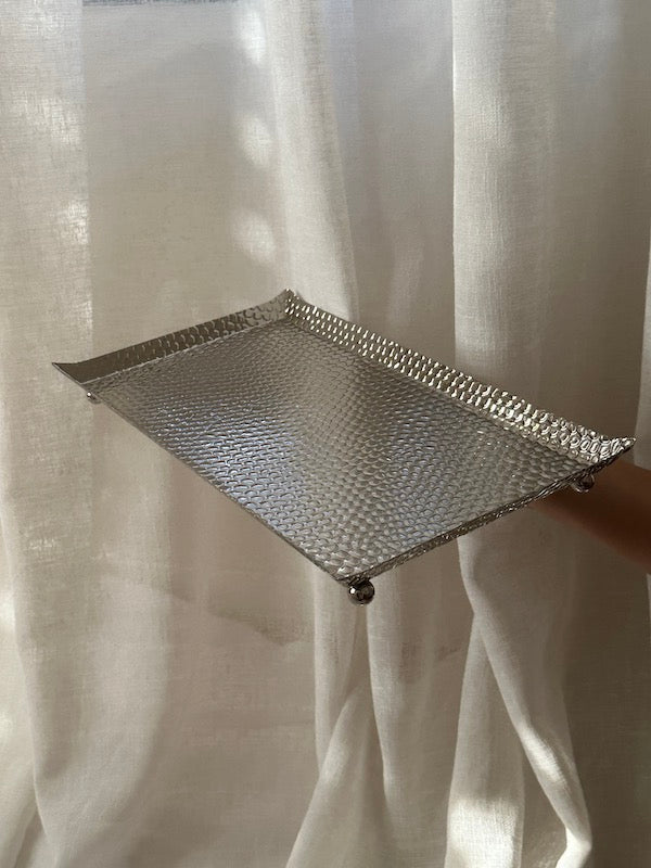 Small Rectangular Épernay Silver-Plated Tray