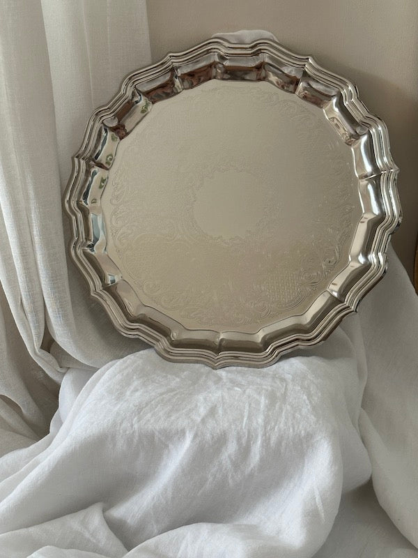 Metz Large Nickel-Plated Tray