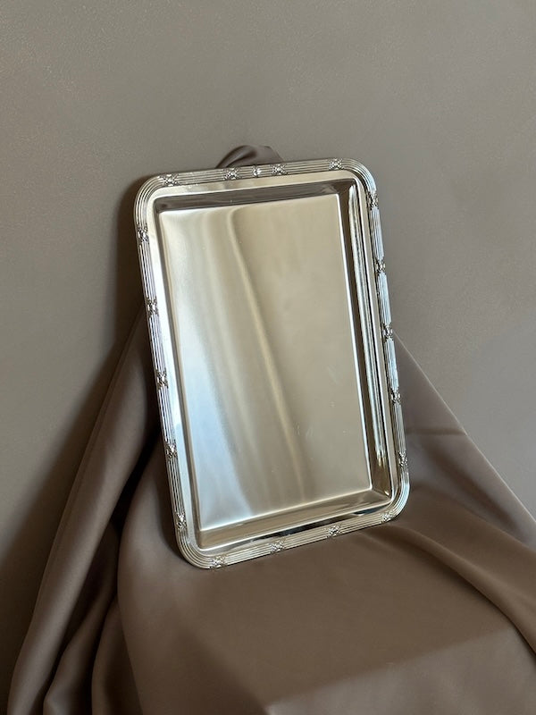 Small Rectangular Château Silver-Plated Tray