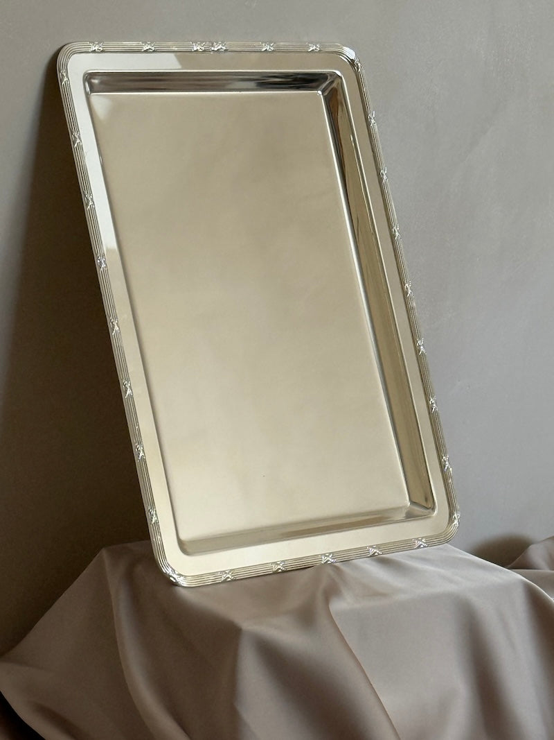 Large Rectangular Château Silver-Plated Tray