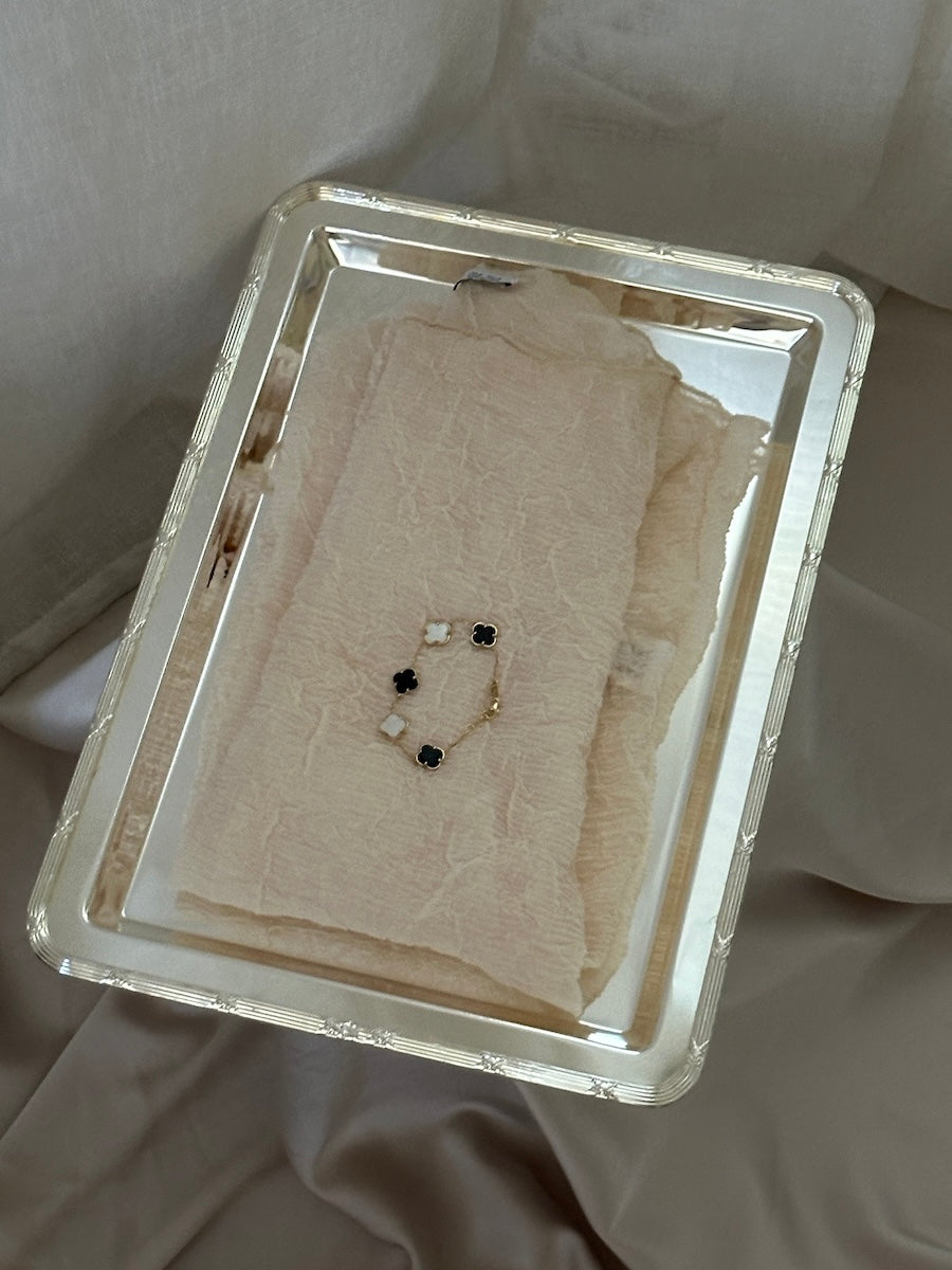 Large Rectangular Château Silver-Plated Tray